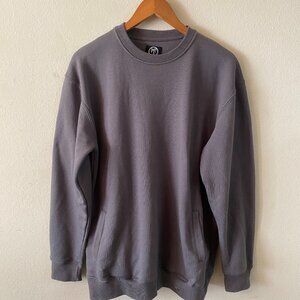 BLVD SUPPLY MEDIUM GRAY PULLOVER SWEATER